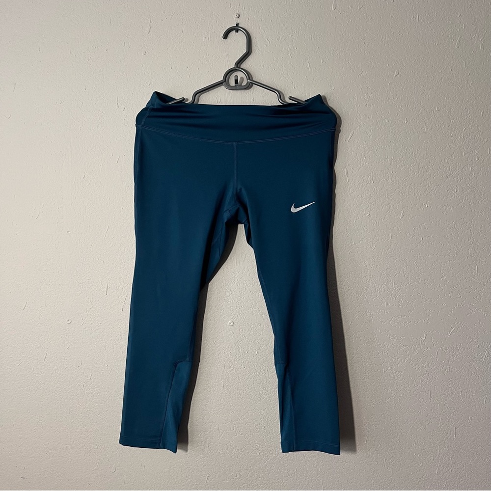 Nike® Dri-Fit Blue Jogging Running Activewear Pants w/Reflectors -Size M